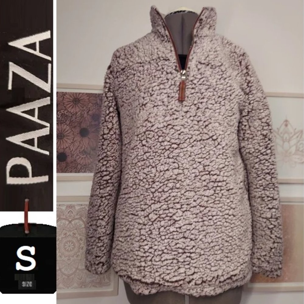 ⭐️5/$30-Sherpa pullover jacket,  small medium,  purple